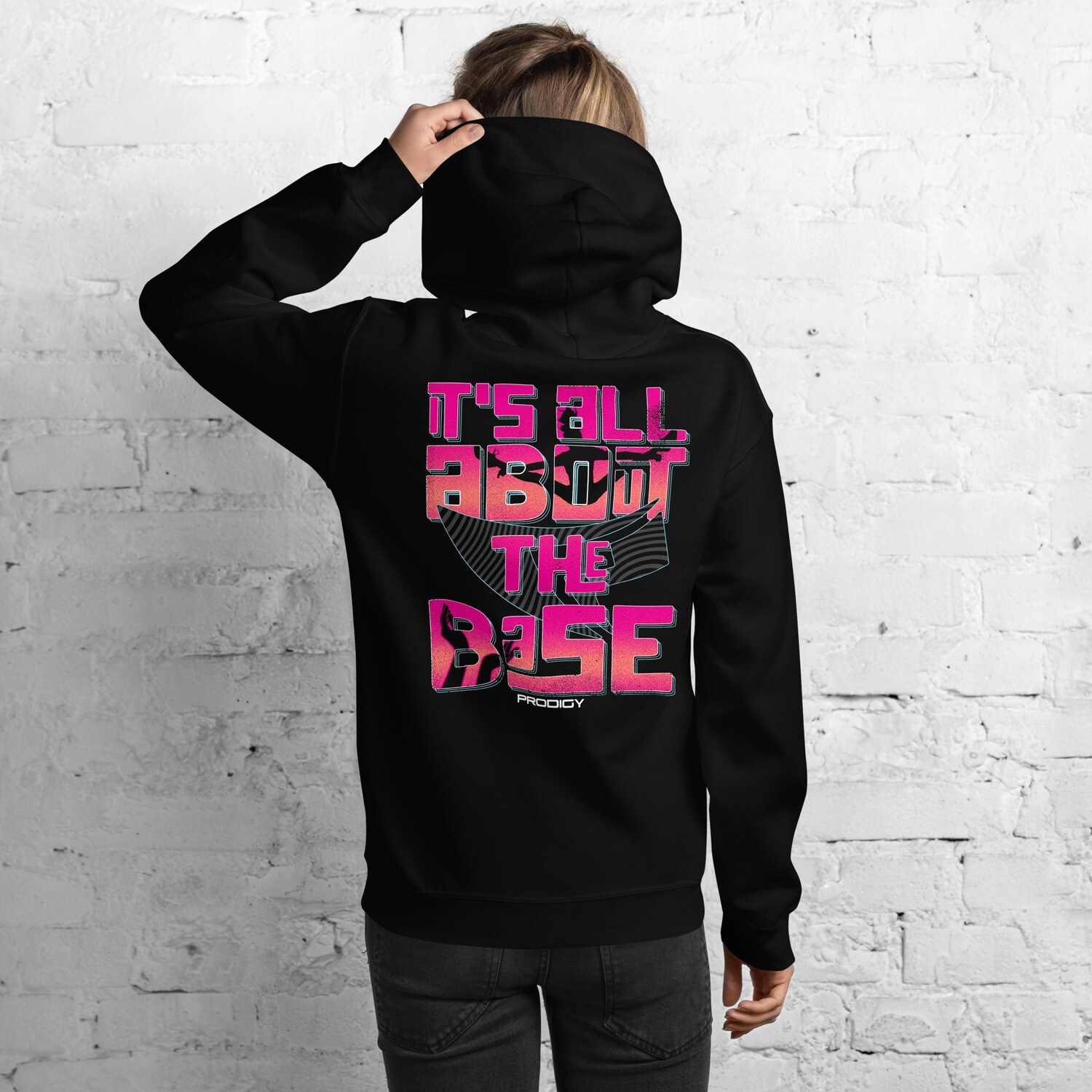 Unisex Hoodie (The Base) Unisex Hoodie (The Base), Color: Black, Size: S