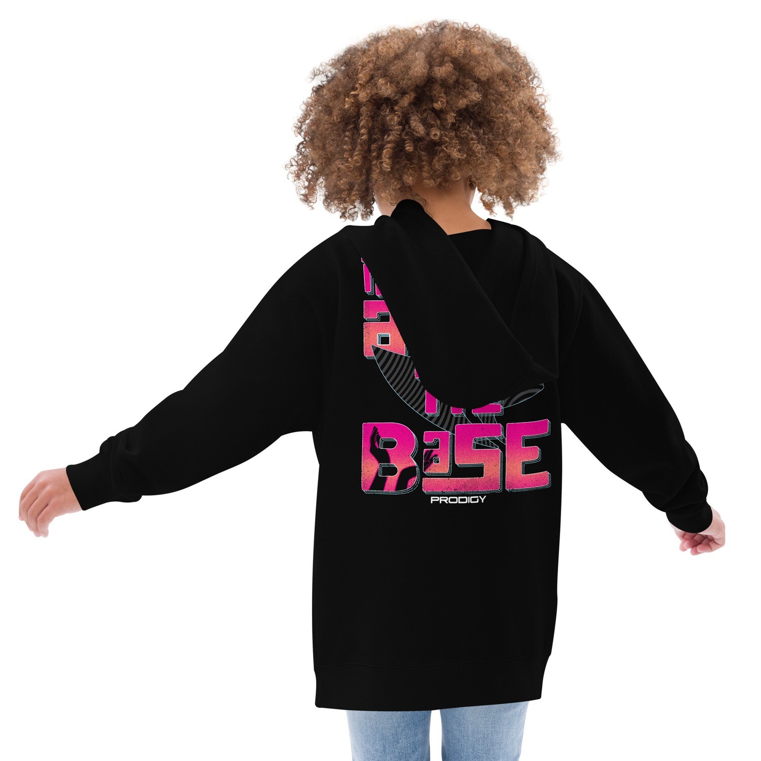 Kids Fleece Hoodie (The Base) Kids Fleece Hoodie (The Base), Color: Black, Size: S