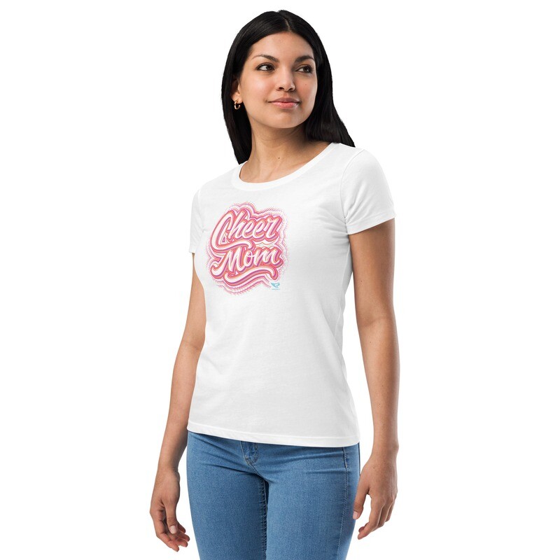 Women’s Fitted T-shirt (Cheer Mom Vibes) Women’s Fitted T-shirt (Cheer Mom Vibes)