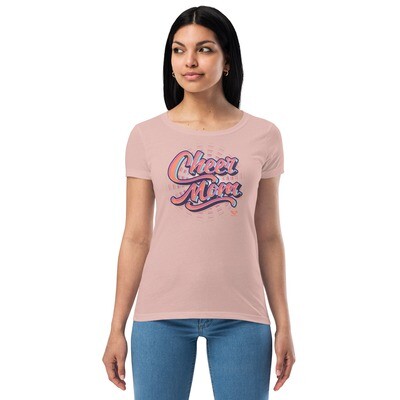 Women’s Fitted T-shirt (Cheer Mom Spiro)