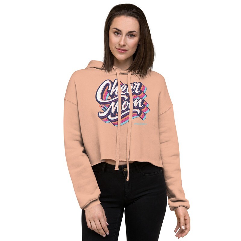 Crop Hoodie (Cheer Mom Trail), Size: S