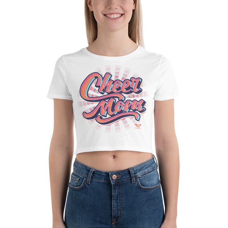 Women’s Crop Tee (Cheer Mom Spiro) Women’s Crop Tee (Cheer Mom Spiro)
