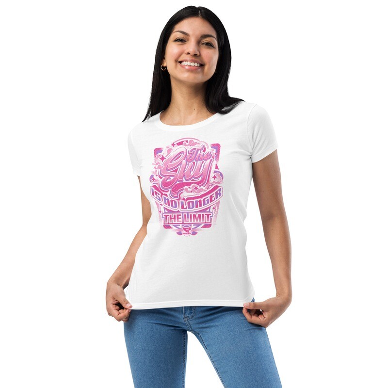 Women’s Fitted T-shirt (Sky No Limit 2) Women’s Fitted T-shirt (Sky No Limit 2)