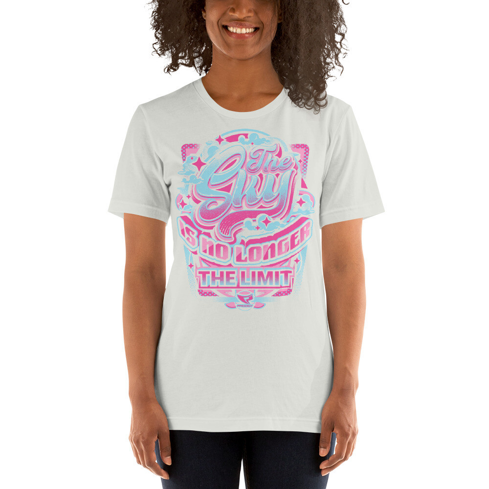 Unisex T-shirt (Sky No Limit) Unisex T-shirt (Sky No Limit), Color: Silver, Size: S