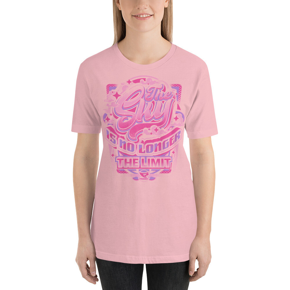 Unisex T-shirt (Sky No Limit 2) Unisex T-shirt (Sky No Limit 2), Color: Pink, Size: S