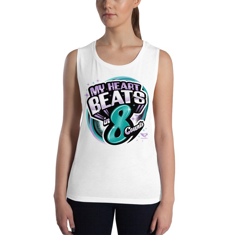 Ladies’ Muscle Tank (8 Count Heart 2) Ladies’ Muscle Tank (8 Count Heart 2)