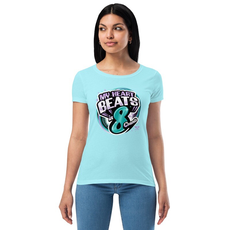 Women’s Fitted T-shirt (8 Count Heart 2) Women’s Fitted T-shirt (8 Count Heart 2)