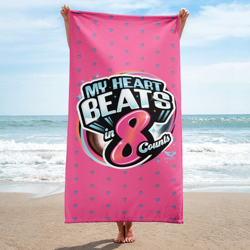 Beach Towel (8 Count Heart)