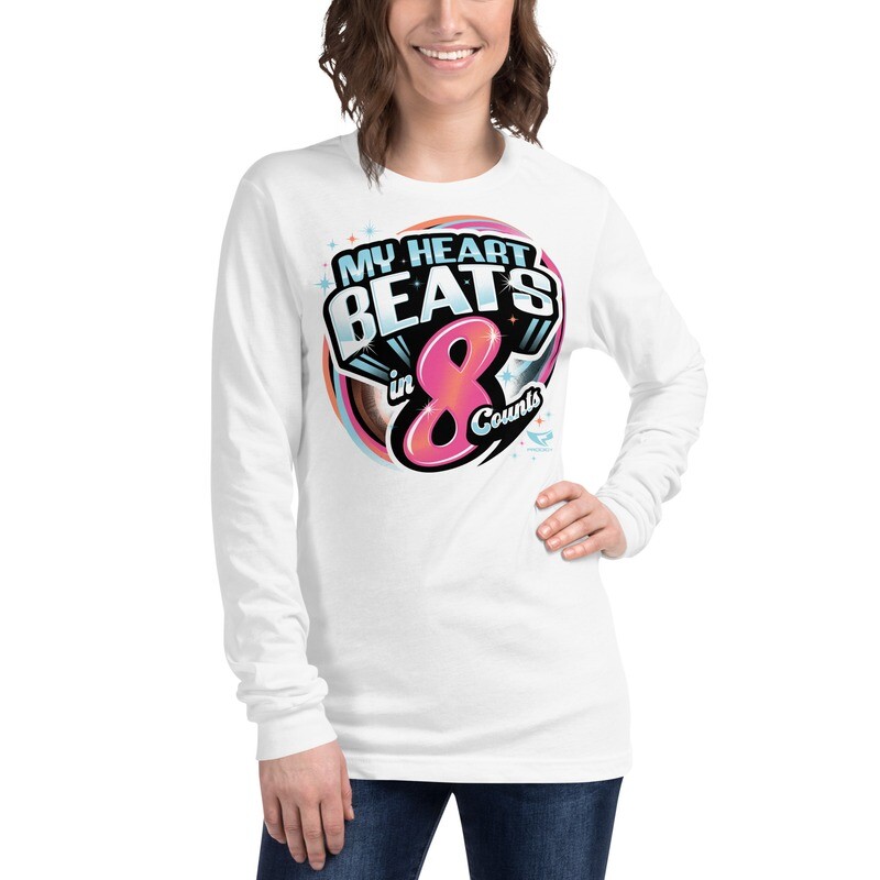 Unisex Long Sleeve Tee (8 Count Heart) Unisex Long Sleeve Tee (8 Count Heart)