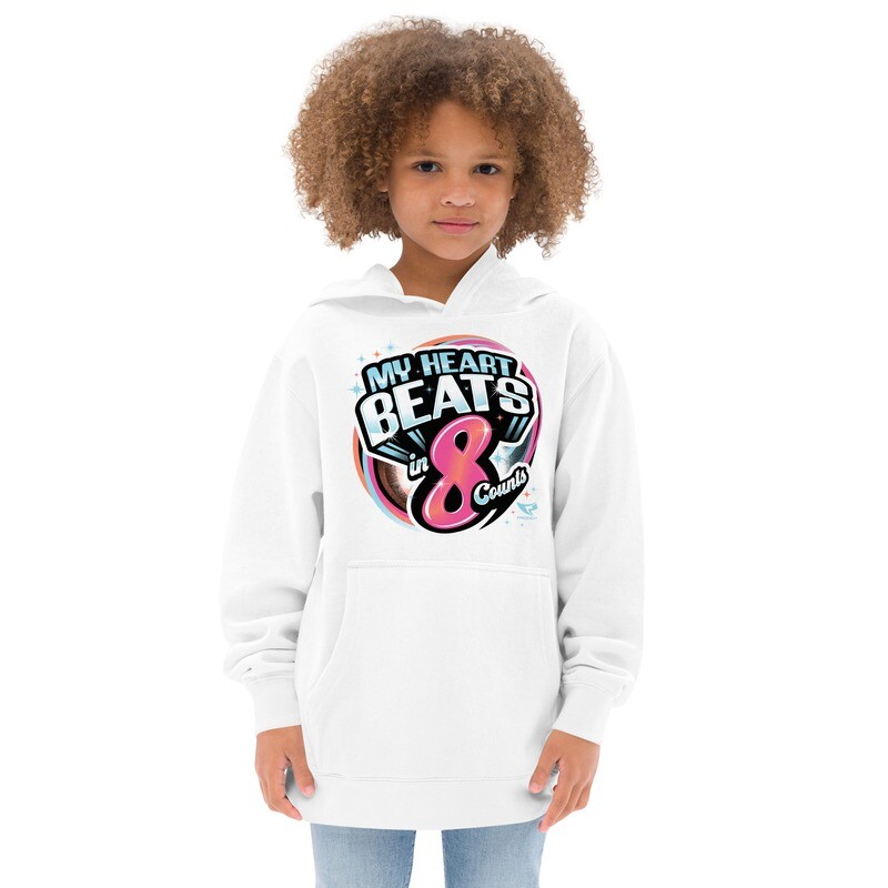 Kids Fleece Hoodie (8 Count Heart) Kids Fleece Hoodie (8 Count Heart)