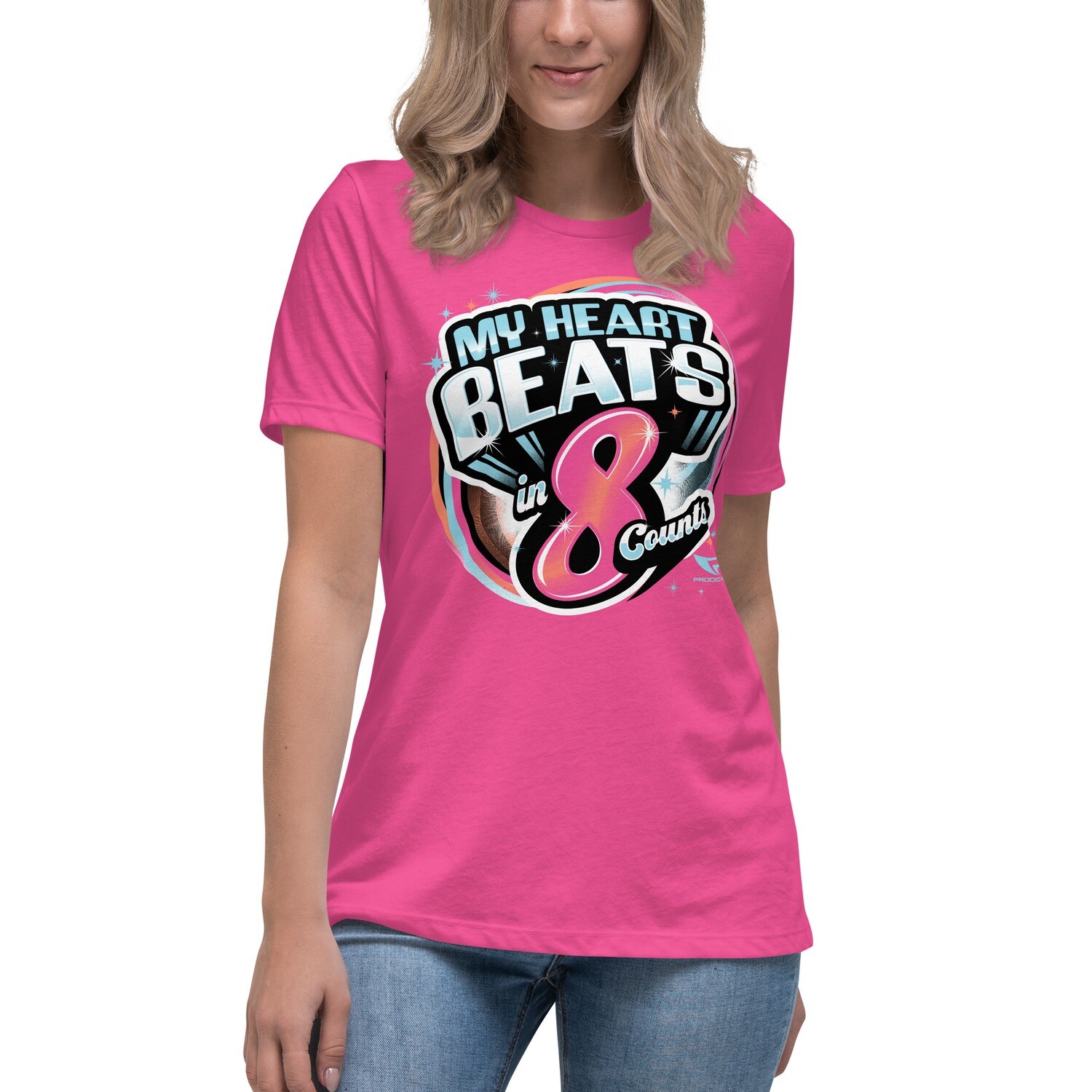 Women's Relaxed T-Shirt (8 Count Heart)