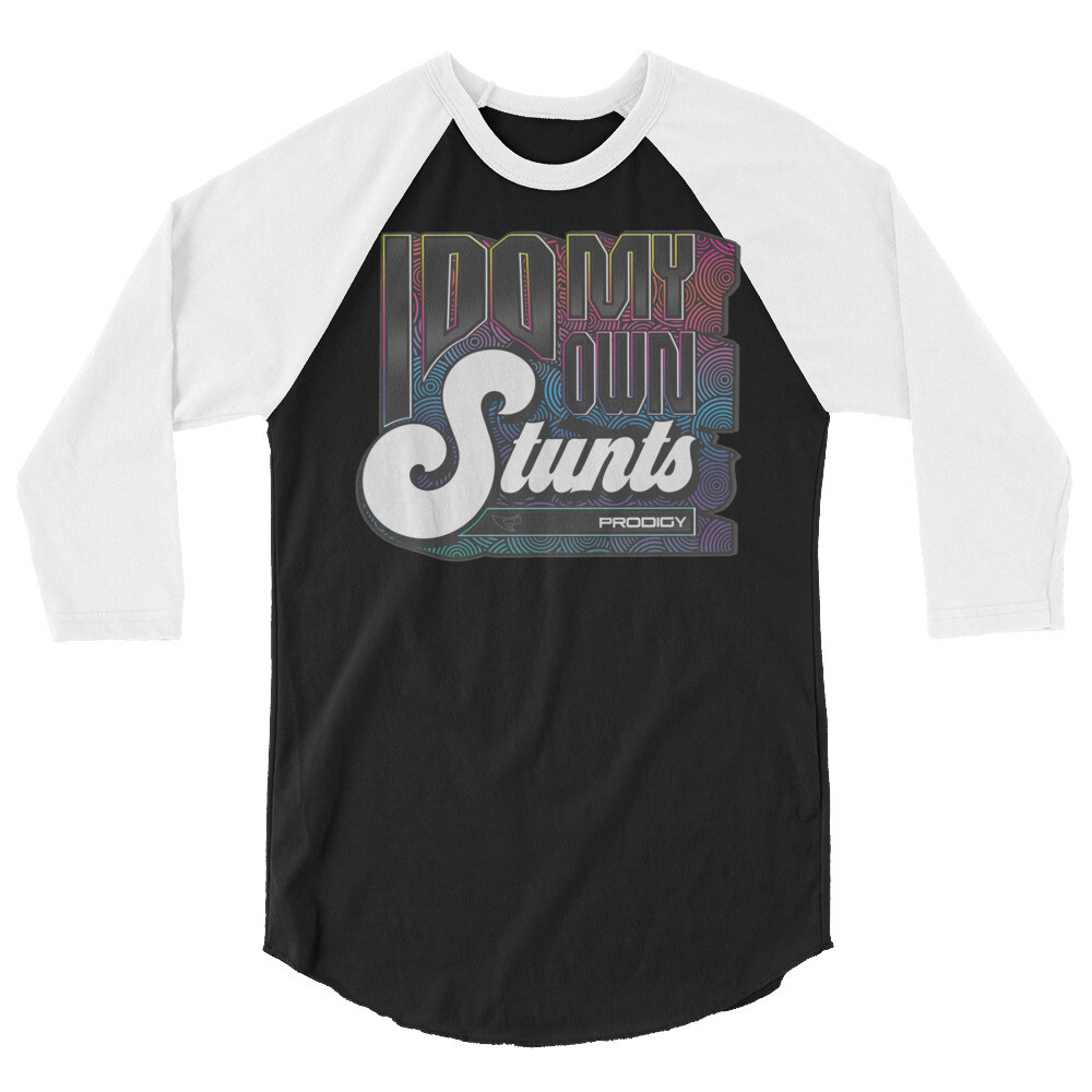 3/4 Sleeve Raglan Shirt (My Own Stunts) 3/4 Sleeve Raglan Shirt (My Own Stunts), Size: XS