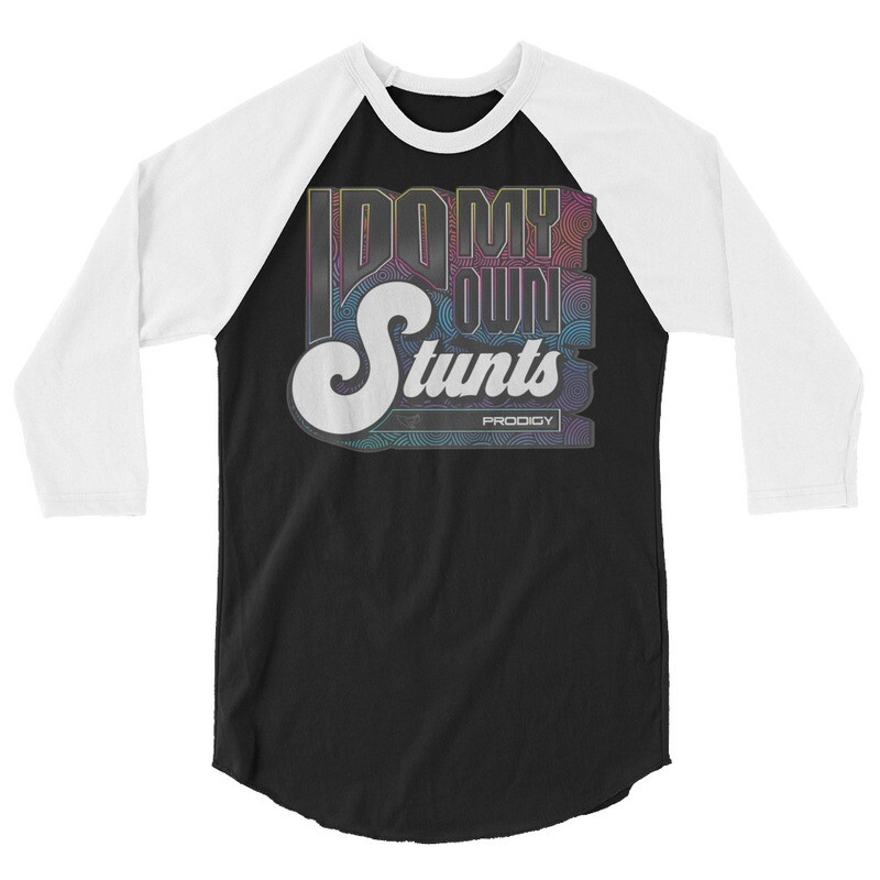 3/4 Sleeve Raglan Shirt (My Own Stunts), Size: XS