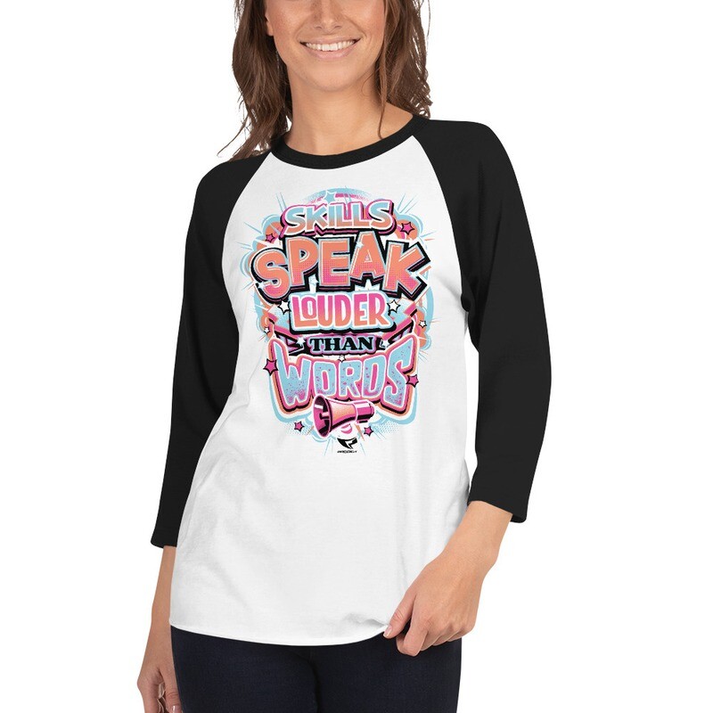 3/4 Sleeve Raglan Shirt (Louder Than Words) 3/4 Sleeve Raglan Shirt (Louder Than Words)