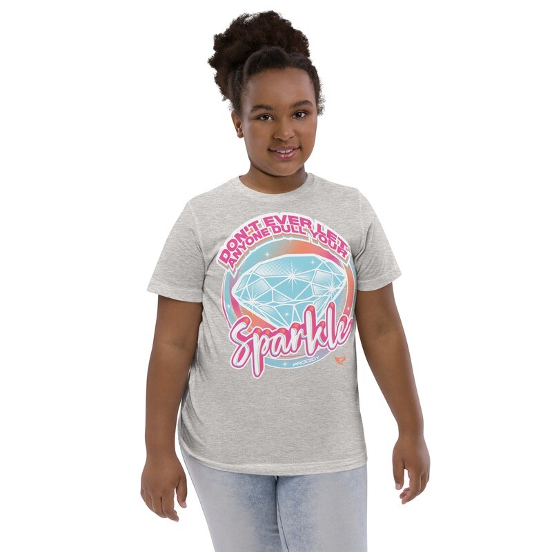 Youth Jersey T-shirt (No Dull Sparkle), Color: Heather, Size: XS