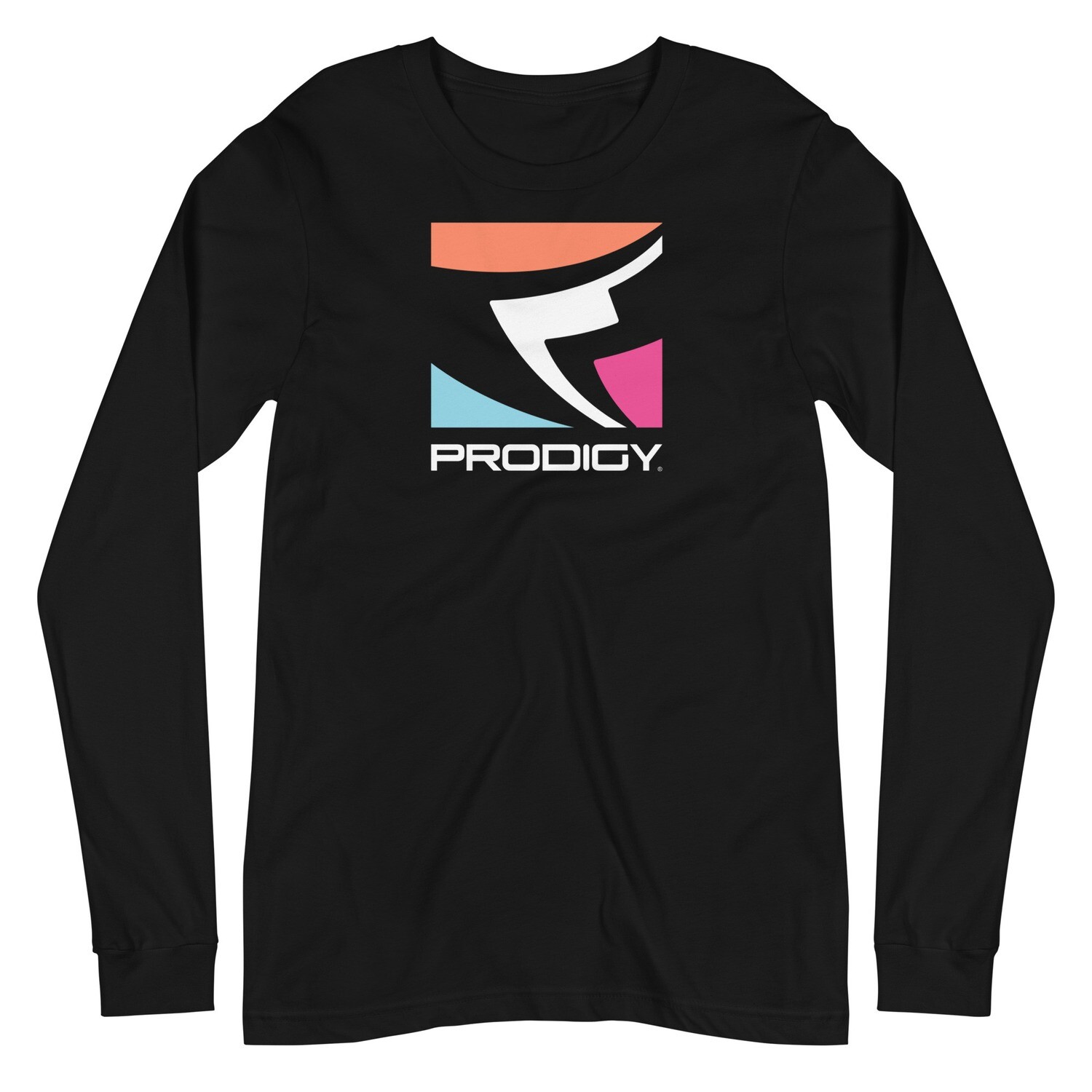 Unisex Long Sleeve Tee (Tri-Color Logo) Unisex Long Sleeve Tee (Tri-Color Logo), Color: Black, Size: XS