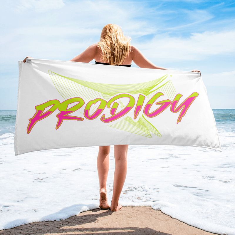 Beach Towel (80s Retro Lime)