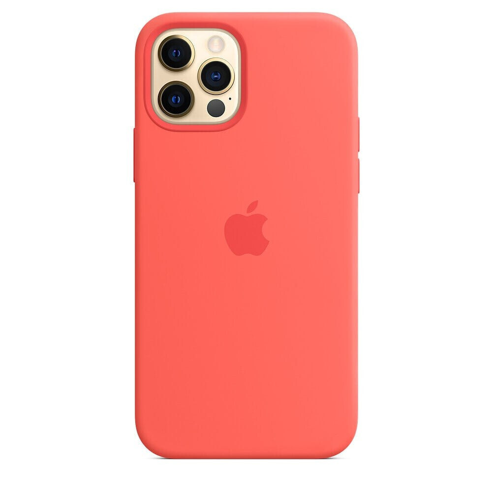 Silicone Case iPhone 12/12 Pro - Naranja Claro