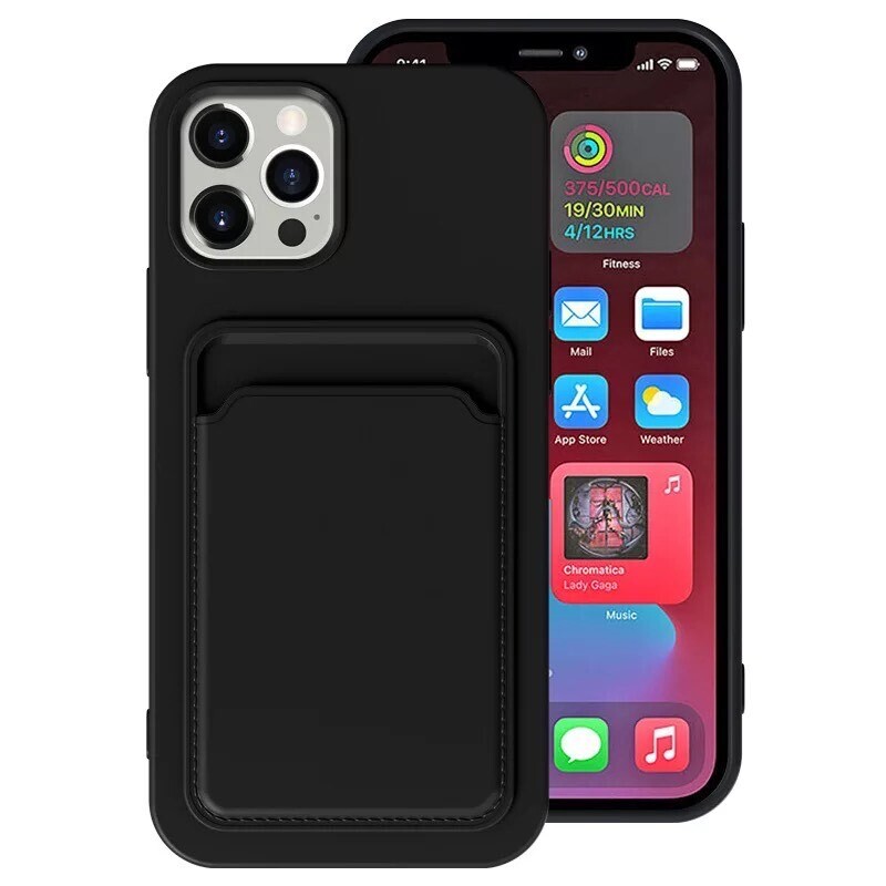 Case Porta Tarjeta iPhone 12 Pro - Negra