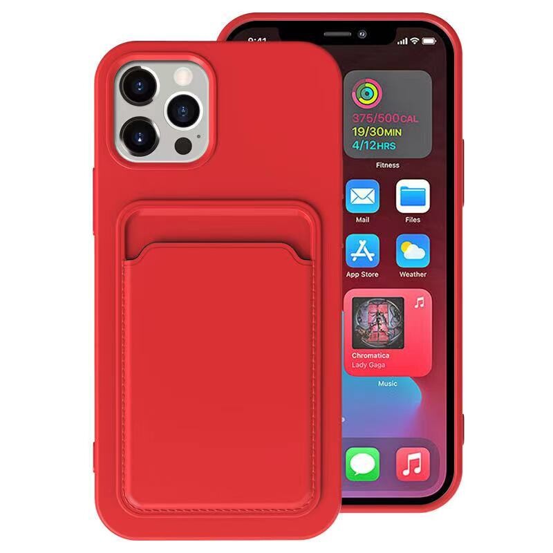 Case Porta Tarjeta iPhone 12 Pro Max - Roja