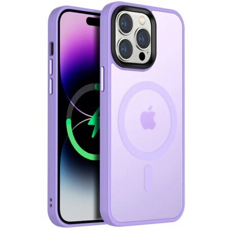 Case Magsafe Premium iPhone 14 Pro Max - Lila