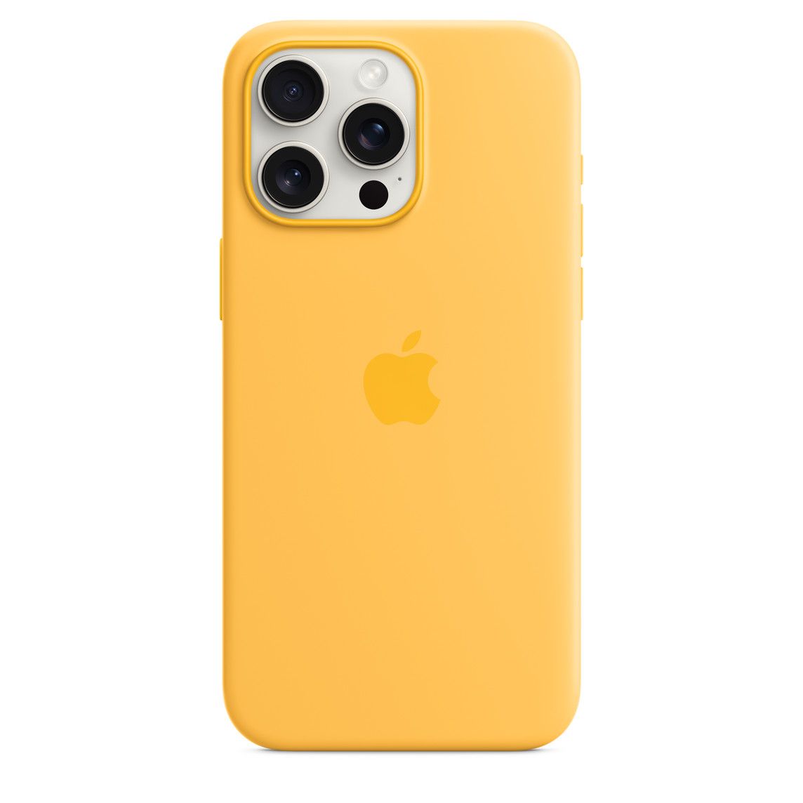 Silicone Case iPhone 15 Pro Max - Amarilla