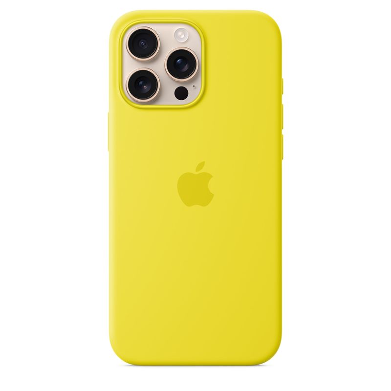 Silicone Case iPhone 16 Pro Max - Amarilla