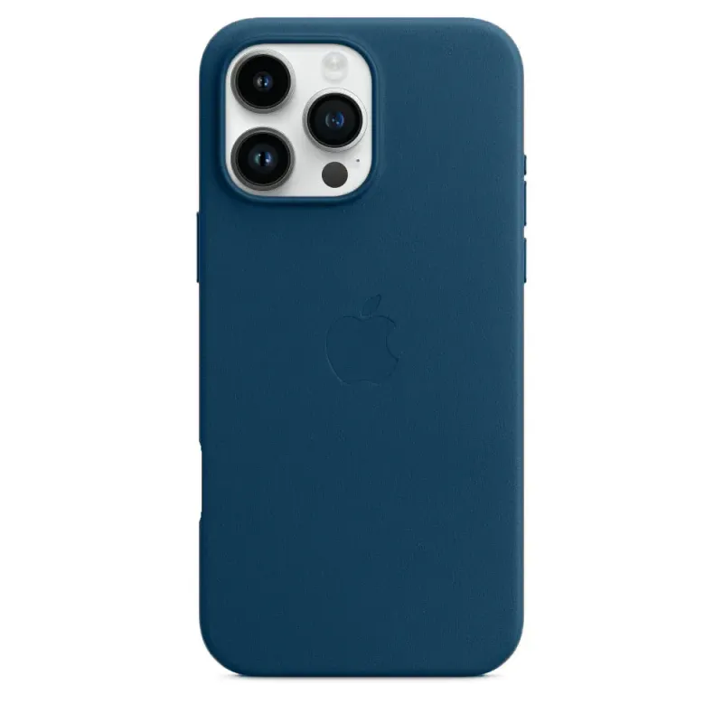 Case Cuero Magsafe iPhone 16 Pro - Azul