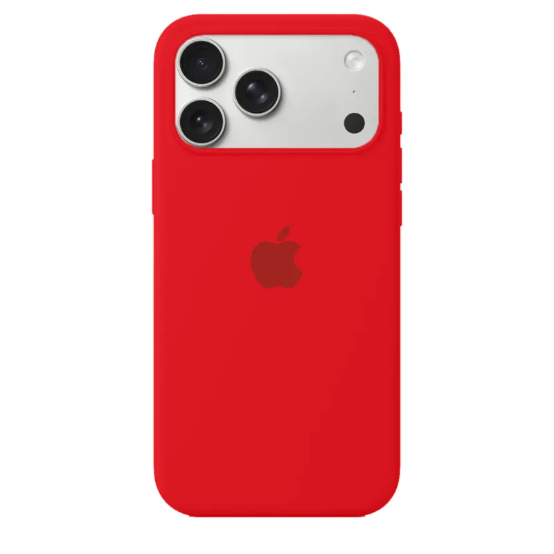 Silicone Case iPhone 17 Pro - Roja