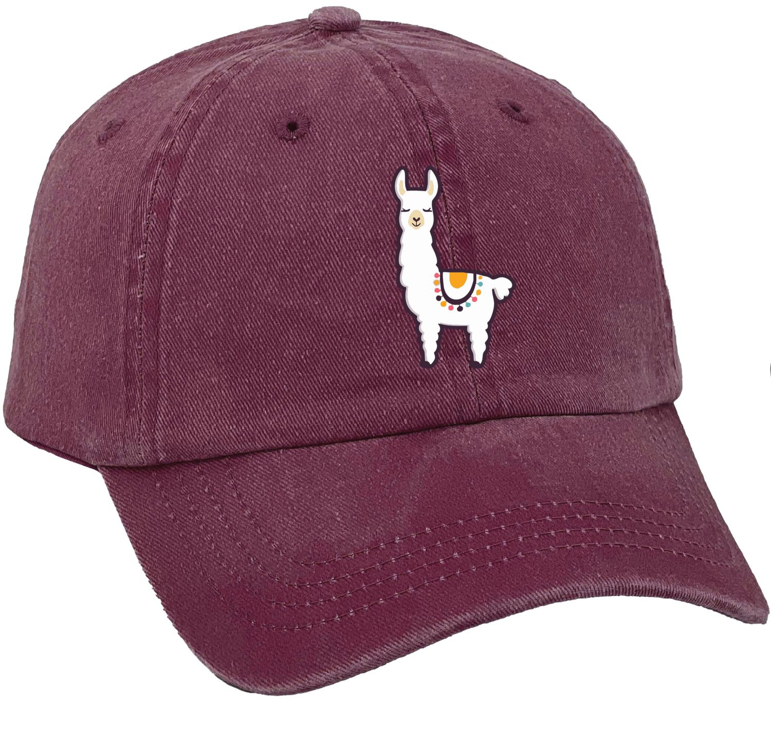 ALPACA VINTAGE CAP WASHED BURGUNDY