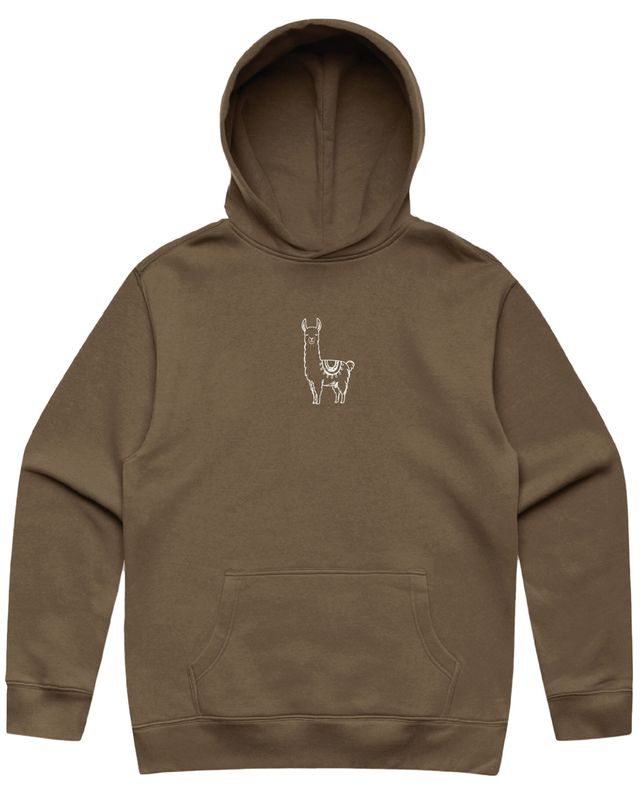 ALPACA RELAXED WALNUT HOODIE