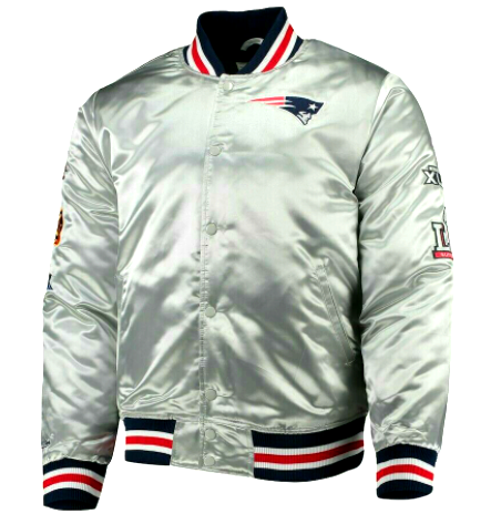 Mitchell &amp; Ness New England Patriots 5X Super Bowl Champions Satin Jacket