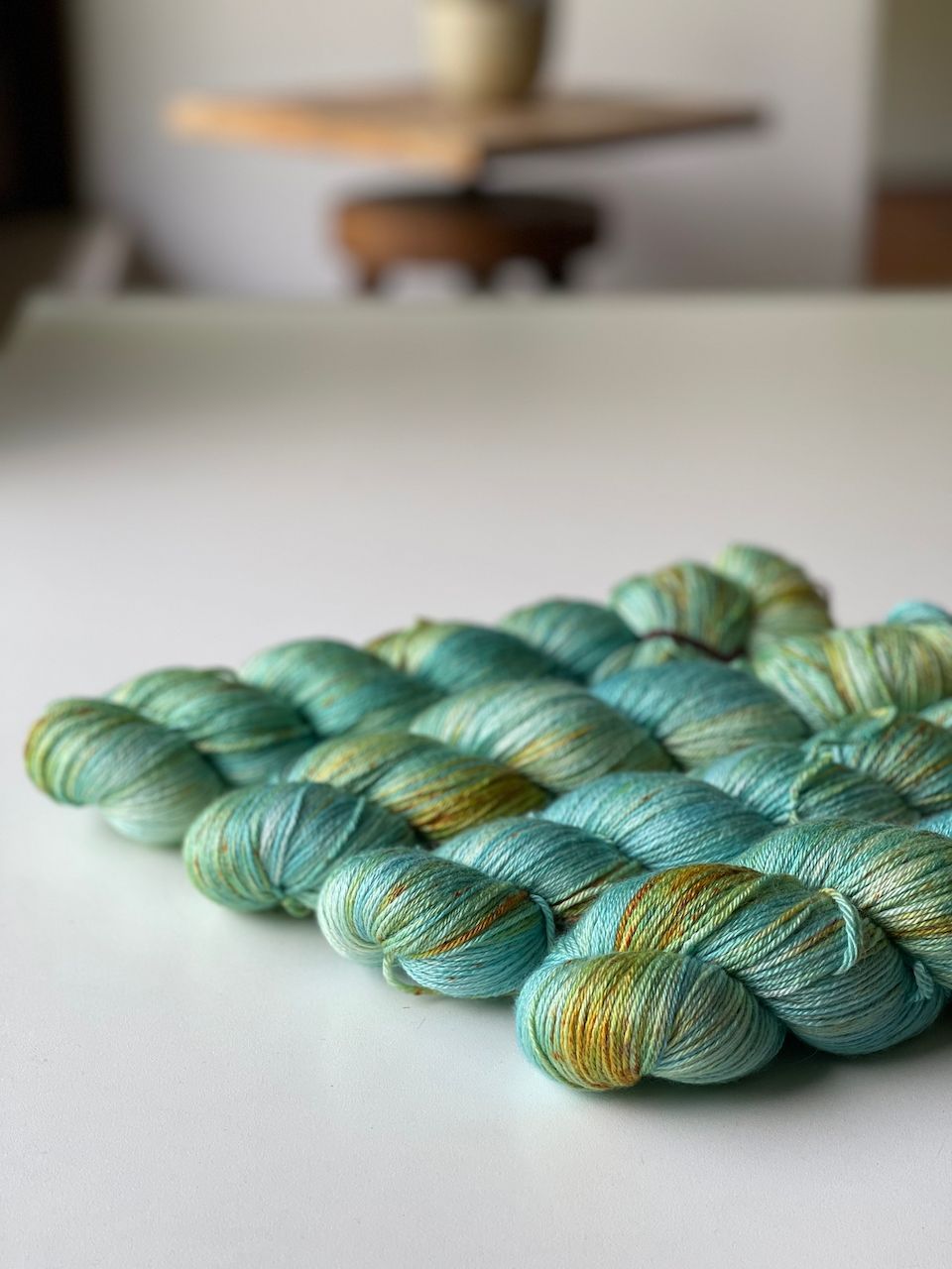 400g halbe-halbe, Merino non superwash, Seide, 400m/100g
