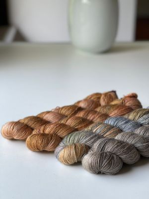 Farbverlauf: 400g Trallafitti mit Seide, Single Garn, 400/100g