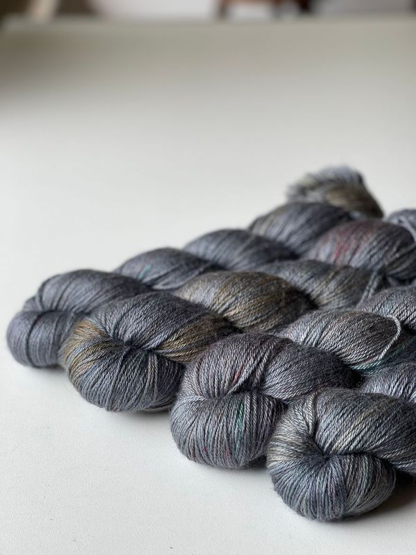 400g halbe-halbe, Merino non superwash, Seide, 400m/100g