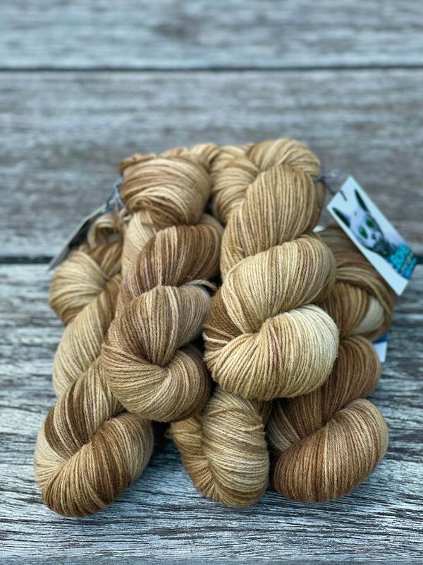Kaltfärbung Walnuss : 500g Rheingold 3ply 266