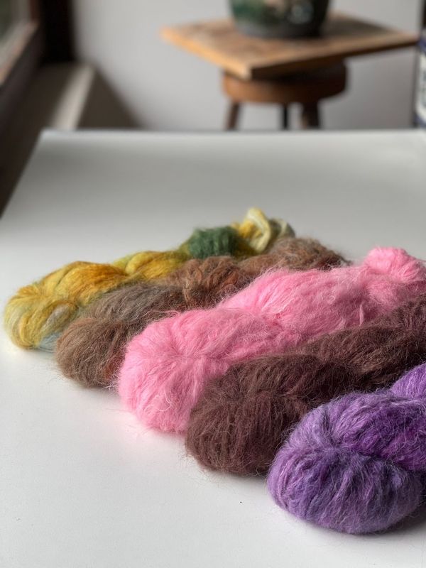 500g Prächtige Fluse, Baby Suri Alpaka /Seide Garn 225m/100g