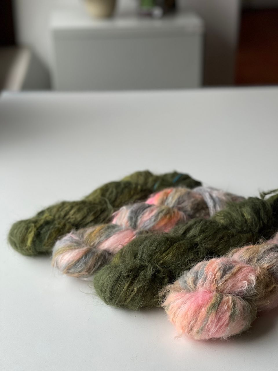 400g Prächtige Fluse, Baby Suri Alpaka /Seide Garn 225m/100g