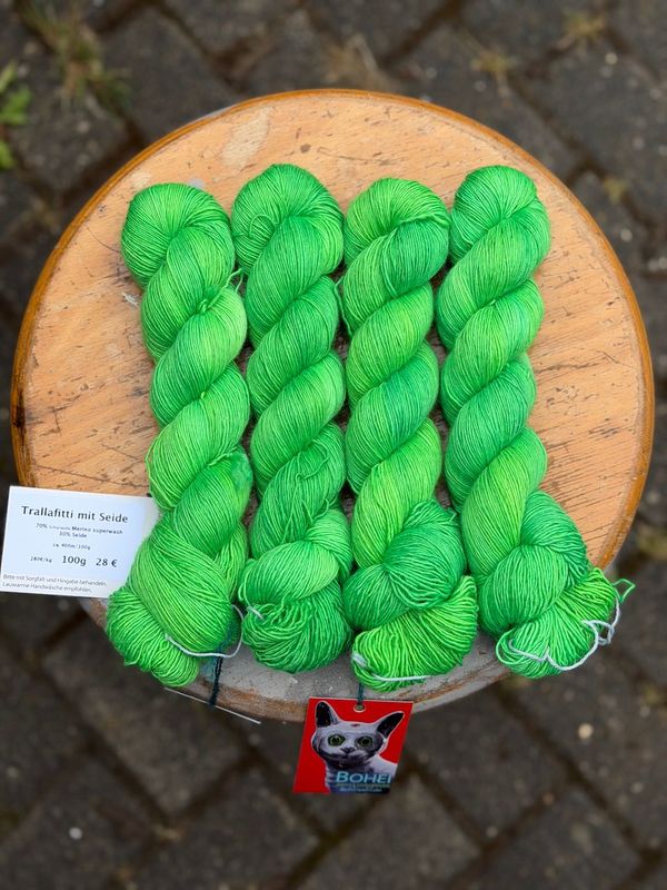 400g Trallafitti mit Seide, Single Garn, 400m/100g
