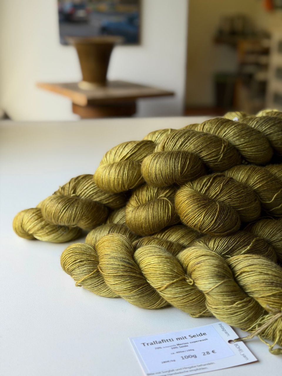 100g Trallafitti mit Seide, Single Garn, 400m/100g