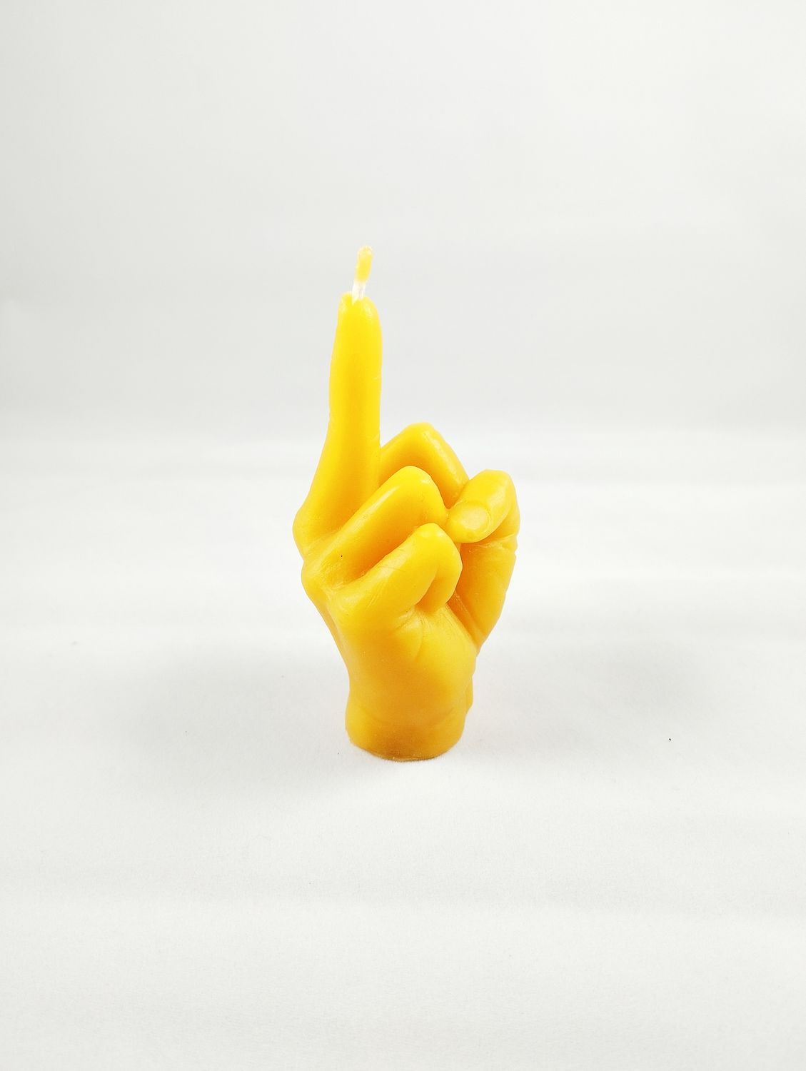 Bienenwachskerze Mittelfinger "Stinkefinger"