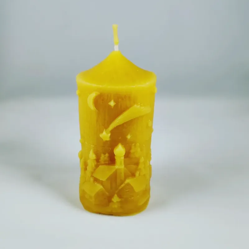 Weihnachtsstadt Kerze Stumpen