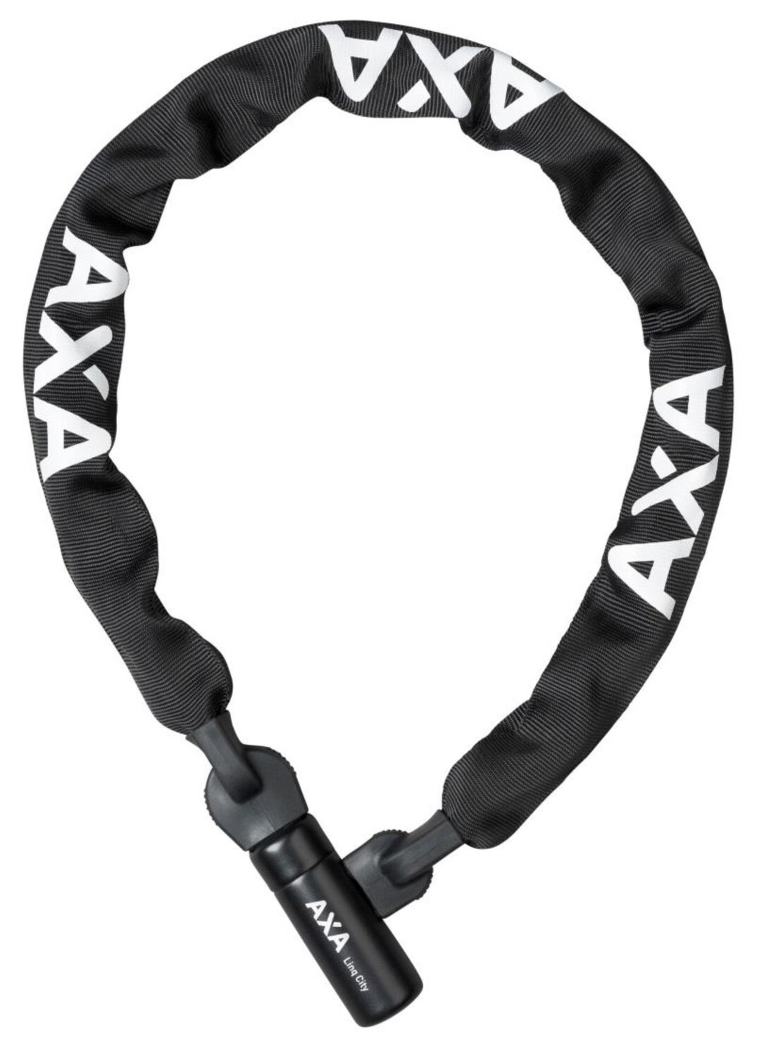 AXA-kettingslot Linq City met nylon hoes 1000 x 7 mm Zwart
