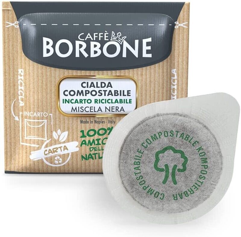 Caffè Borbone Cialda Pads Compostabile, Miscela NERO - 150 Caffè Borbone Cialda Pads Compostabile, Miscela NERO - 150