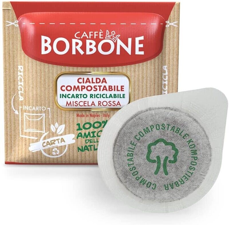Caffè Borbone Cialda Pads Compostabile, Miscela ROSSO - 150 Caffè Borbone Cialda Pads Compostabile, Miscela ROSSO - 150