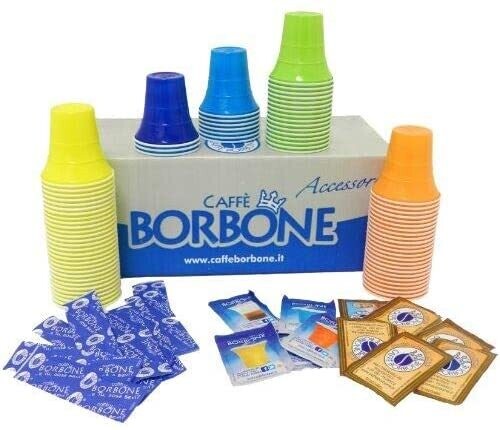 Caffè Borbone Accessori per Bevande, Multicolore, 100 unità Caffè Borbone Accessori per Bevande, Multicolore, 100 unità