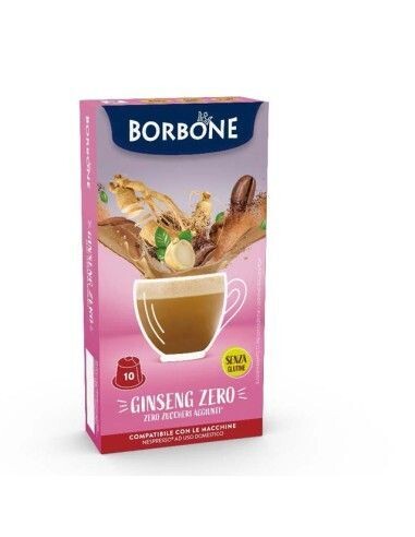 Borbone Ginseng Zero 10 Capsule Compatibili Sistema Nespresso Borbone Ginseng Zero 10 Capsule Compatibili Sistema Nespresso