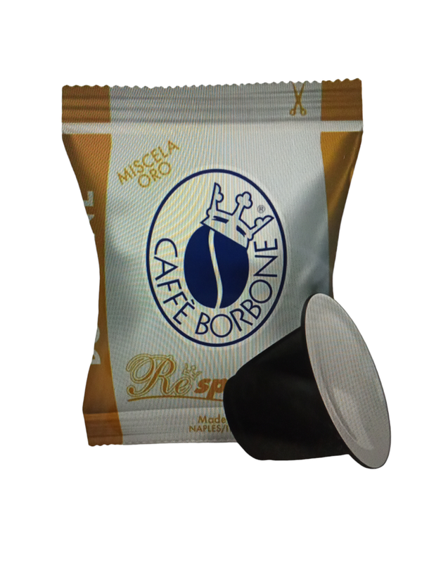100 capsule caffè Borbone Respresso oro compatibili Nespresso 100 capsule caffè Borbone Respresso oro compatibili Nespresso