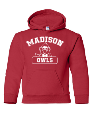Madison Owls Gildan - Heavy Blend™ Youth Hooded Sweatshirt - 18500B