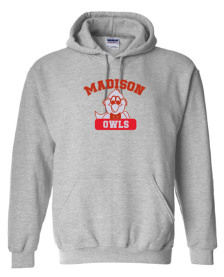 Madison Owl Adult Hoodie